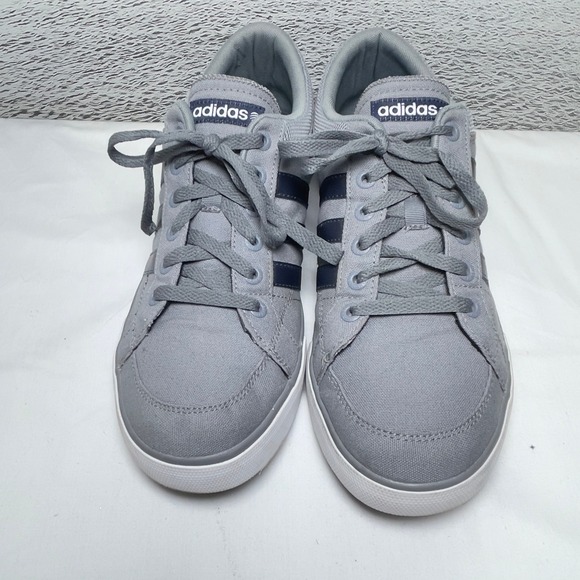 Adidas BBNEO Skool Lo'Tech Gray 12 Canvas Sneakers Men's Low Top Casual Shoes - Picture 2 of 9